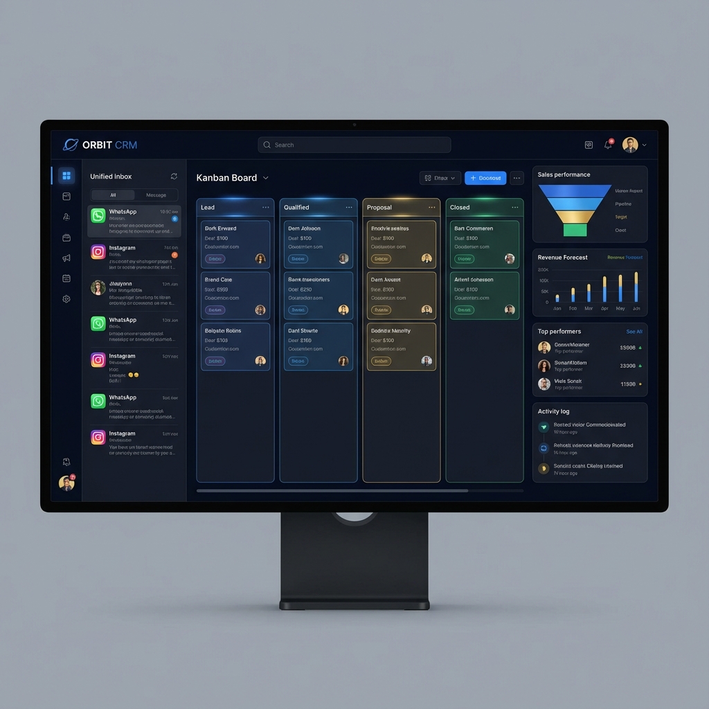 ÖzgürKod CRM Kanban Görünümü