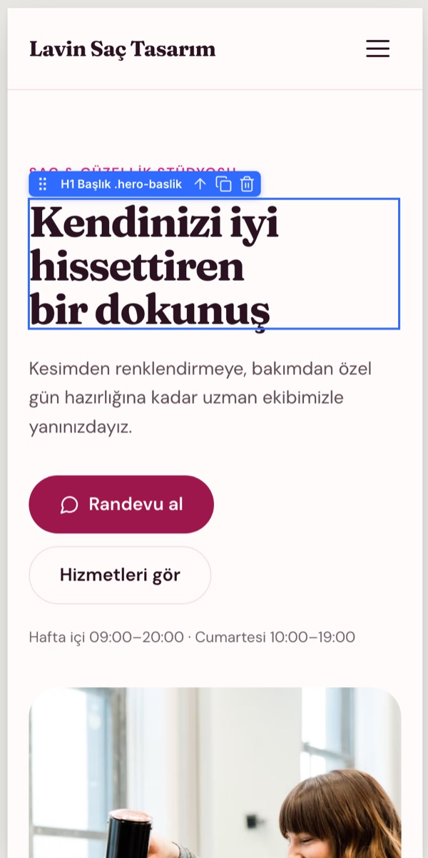Telefon kırılımında 390 piksellik tuval