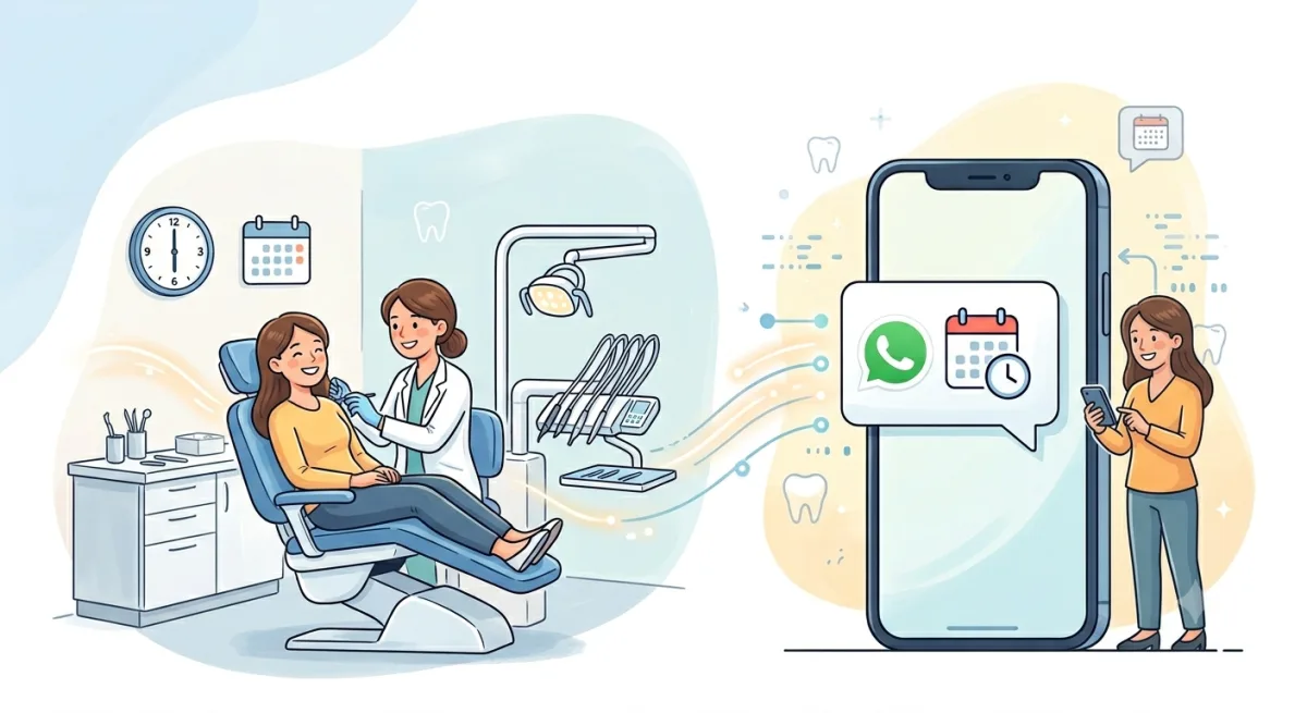 Diş kliniği whatsapp otomasyonu ile randevu hatırlatma ve pasif hasta kazanma ekranı