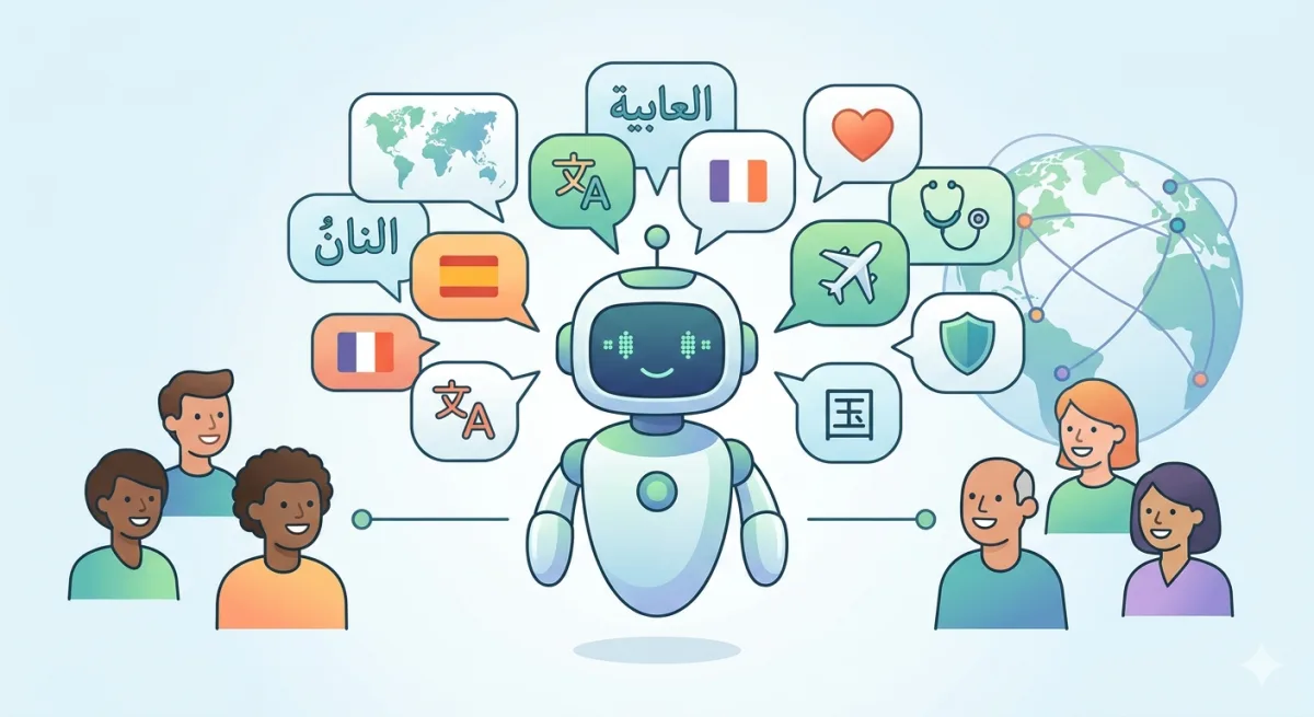 Sağlık turizmi için çok dilli yapay zeka chatbot akış şeması ve kurulum adımları